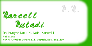 marcell muladi business card